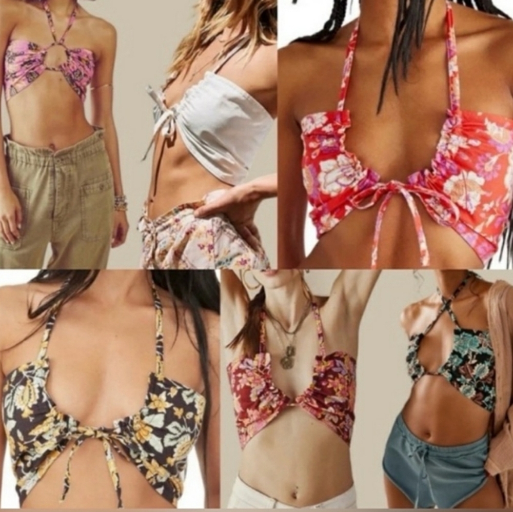 Free People Intimately  Summer of Love Convertible Bandeau Medium NWT - Picture 2 of 12